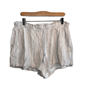 Abercrombie & Fitch Striped Linen Blend Shorts XL